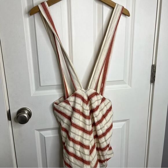 Urban Outfitters Maisey Striped Pocket Overalls Shorts Size Small - Picture 6 of 8
